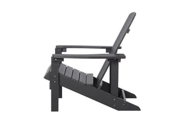 Kansituoli Adirondack 88x75x88 cm - Harmaa - Puutarhakalusteet - Puutarhatuoli - Aurinkotuoli