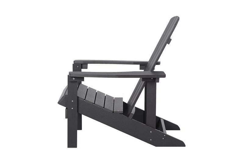 Kansituoli Adirondack 88x75x88 cm - Harmaa - Puutarhakalusteet - Puutarhatuoli - Aurinkotuoli
