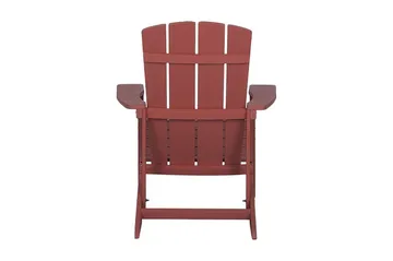 Kansituoli Adirondack 88x75x88 cm - Punainen - Puutarhakalusteet - Puutarhatuoli - Aurinkotuoli