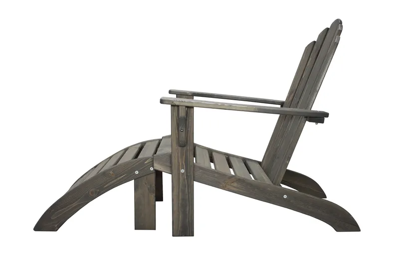 Kansituoli Cranston - Harmaa - Puutarhakalusteet - Puutarhatuoli - Aurinkotuoli