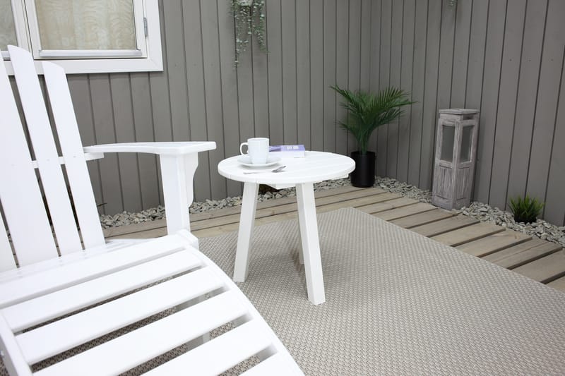 Kansituoli Woonsocket - Valkoinen - Puutarhakalusteet - Puutarhatuoli - Aurinkotuoli - Kansituoli