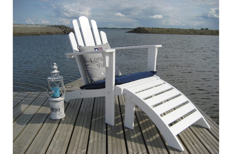 Rahi Woonsocket kansituoliin - Valkoinen - Puutarhakalusteet - Puutarhatuoli - Aurinkotuoli - Kansituoli