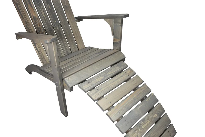 Kansituoli Rolston - Harmaa - Puutarhakalusteet - Puutarhatuoli - Aurinkotuoli