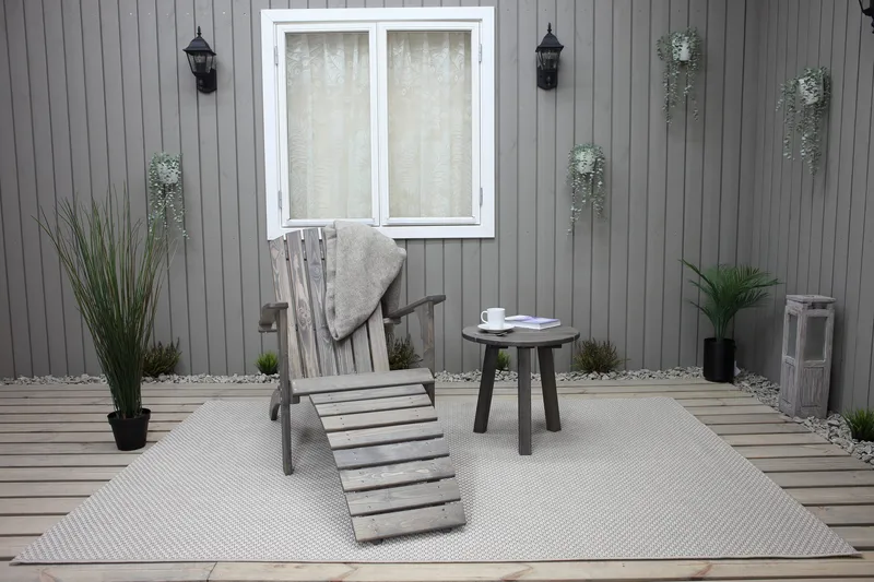 Kansituoli Rolston - Harmaa - Puutarhakalusteet - Puutarhatuoli - Aurinkotuoli