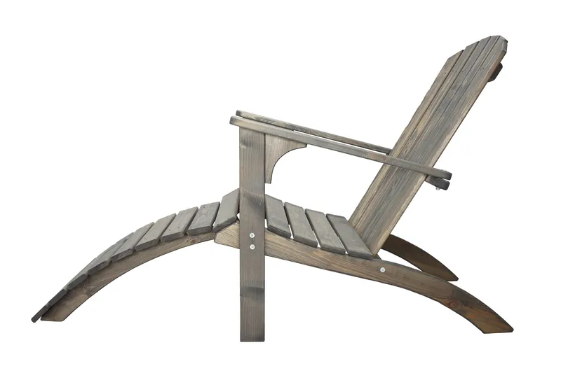 Kansituoli Rolston - Harmaa - Puutarhakalusteet - Puutarhatuoli - Aurinkotuoli