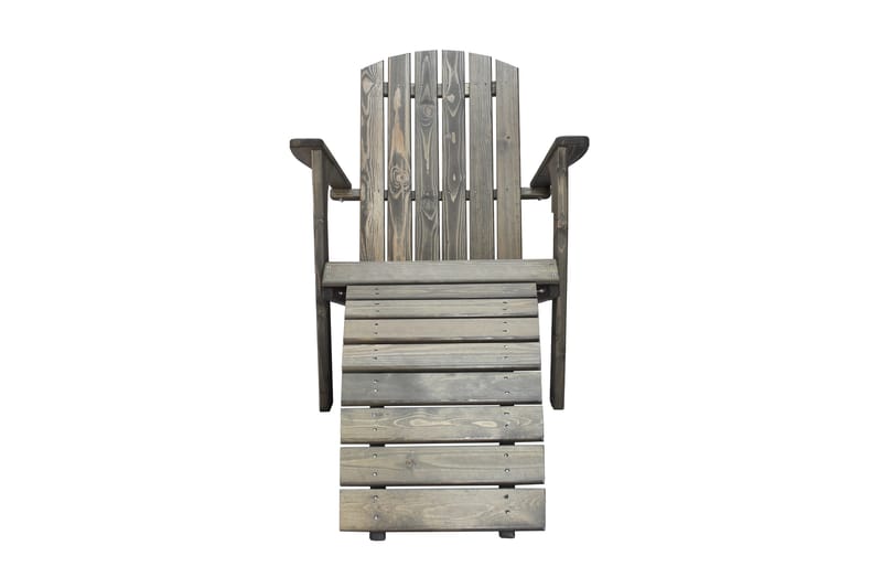 Kansituoli Rolston - Harmaa - Puutarhakalusteet - Puutarhatuoli - Aurinkotuoli