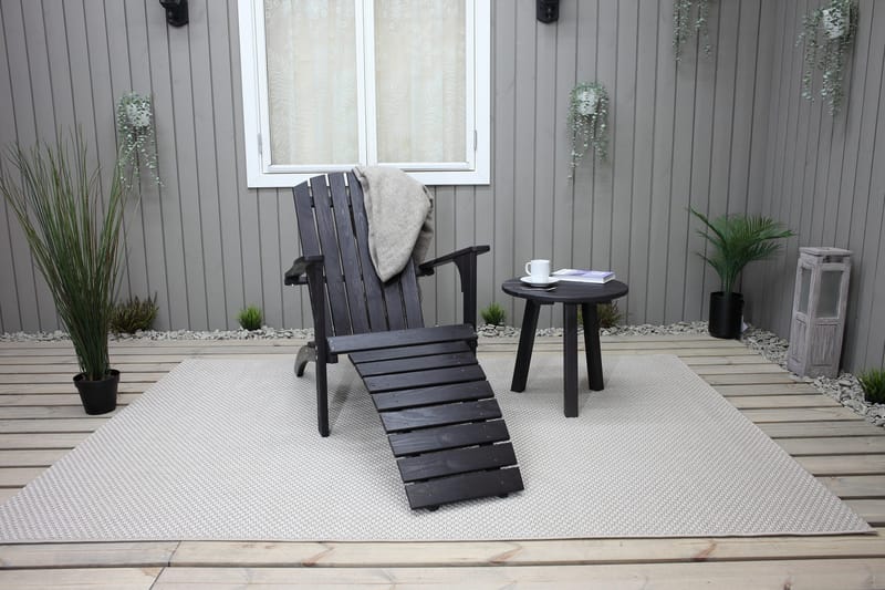 Kansituoli Rolston - Kahvimusta - Puutarhakalusteet - Puutarhatuoli - Aurinkotuoli