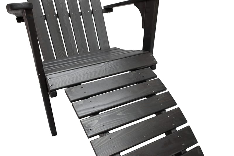 Kansituoli Rolston - Kahvimusta - Puutarhakalusteet - Puutarhatuoli - Aurinkotuoli