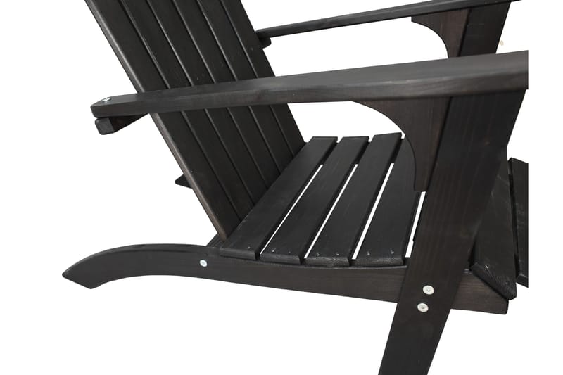 Kansituoli Rolston - Kahvimusta - Puutarhakalusteet - Puutarhatuoli - Aurinkotuoli