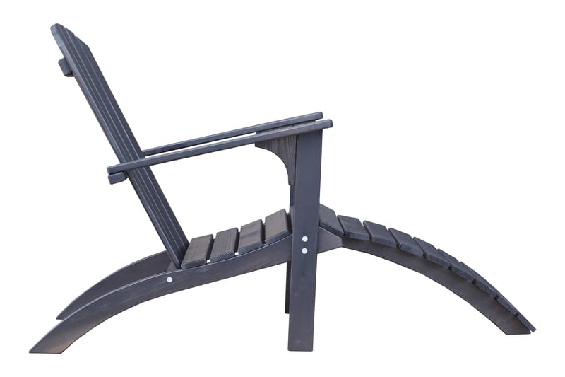 Kansituoli Rolston - Kahvimusta - Puutarhakalusteet - Puutarhatuoli - Aurinkotuoli