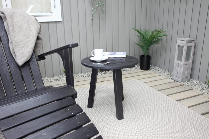 Kansituoli Rolston - Kahvimusta - Puutarhakalusteet - Puutarhatuoli - Aurinkotuoli