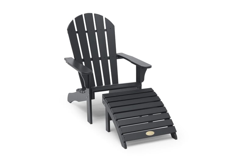 Kansituoli Tennessee jalkatuella 2-pak Harmaa, Hillerstorp