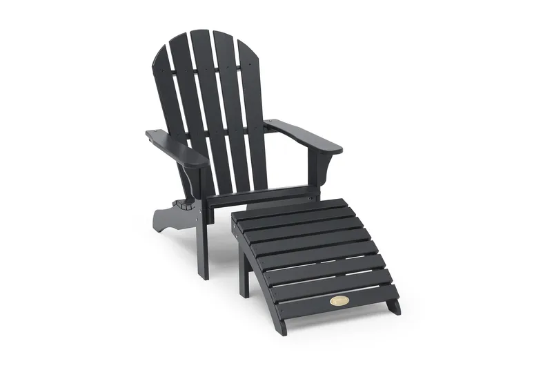 Kansituoli Tennessee jalkatuella 2-pak Harmaa, Hillerstorp