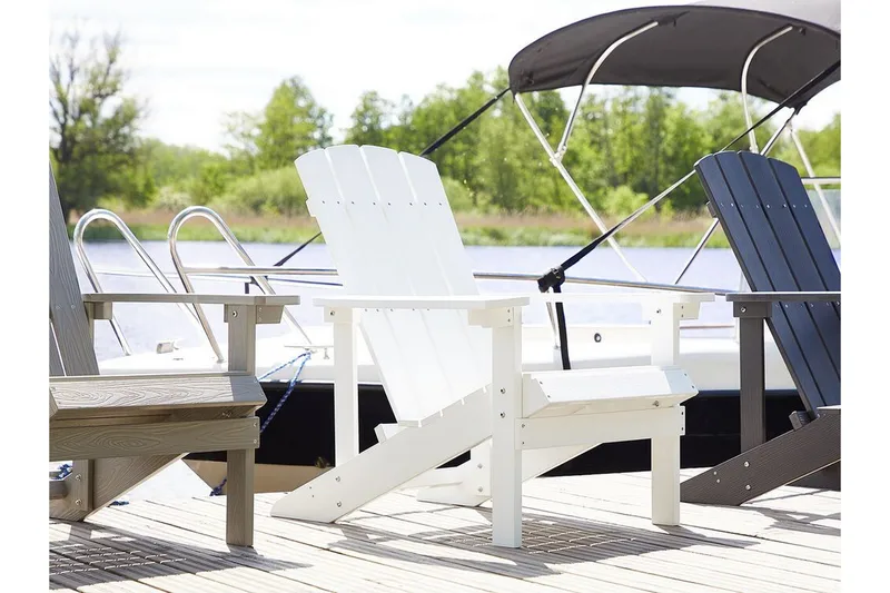 Kansituoli Vallshult - Valkoinen - Puutarhakalusteet - Puutarhatuoli - Aurinkotuoli