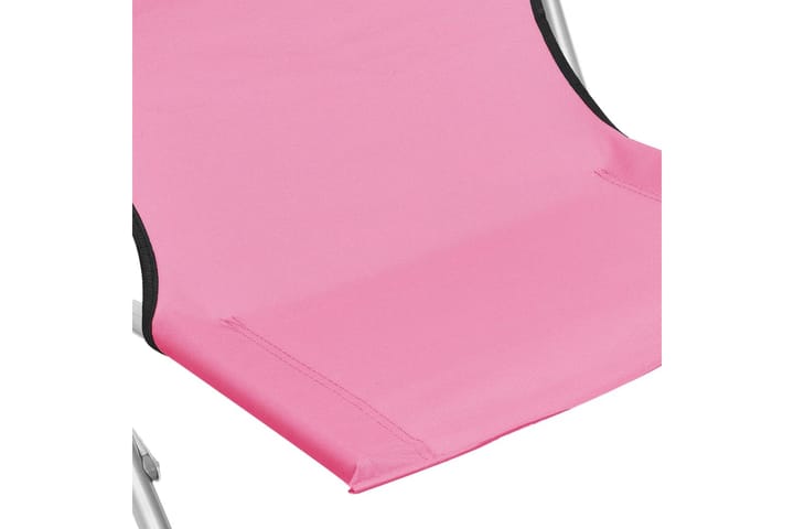Kokoontaitettavat rantatuolit 2 kpl pinkki kangas - Aurinkotuoli