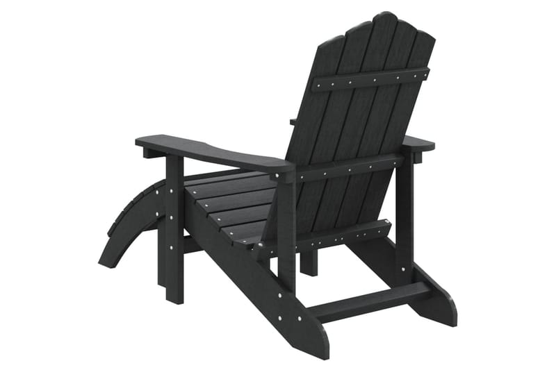 Puutarhatuoli Adirondack jalkarahilla HDPE - Antrasiitti - Puutarhakalusteet - Puutarhatuoli - Aurinkotuoli