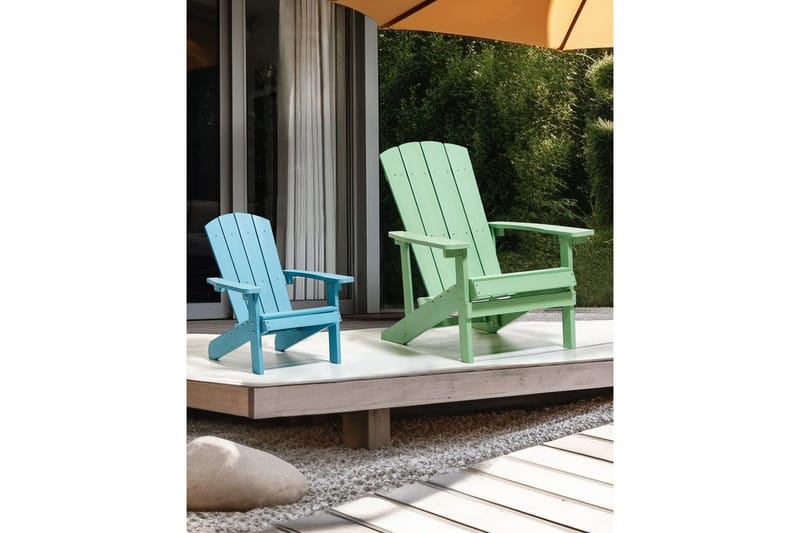 Puutarhatuoli Adirondack - Vihreä, 75x88x88 cm - Puutarhakalusteet - Puutarhatuoli - Aurinkotuoli