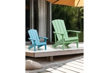Puutarhatuoli Adirondack - Vihreä, 75x88x88 cm - Puutarhakalusteet - Puutarhatuoli - Aurinkotuoli