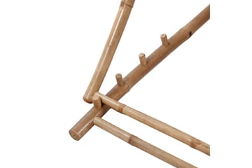 Rantatuoli bambu ja kangas - Valkoinen - Puutarhakalusteet - Puutarhatuoli - Aurinkotuoli