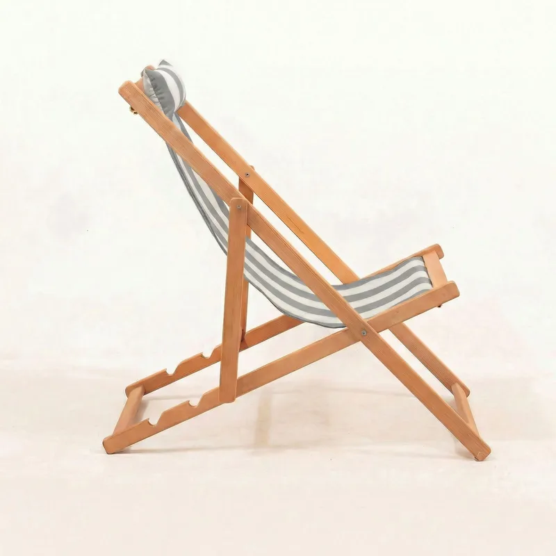 Romira Aurinkovuode ulkokäyttöön - Harmaa ja valkoinen - Puutarhakalusteet - Puutarhatuoli - Aurinkotuoli