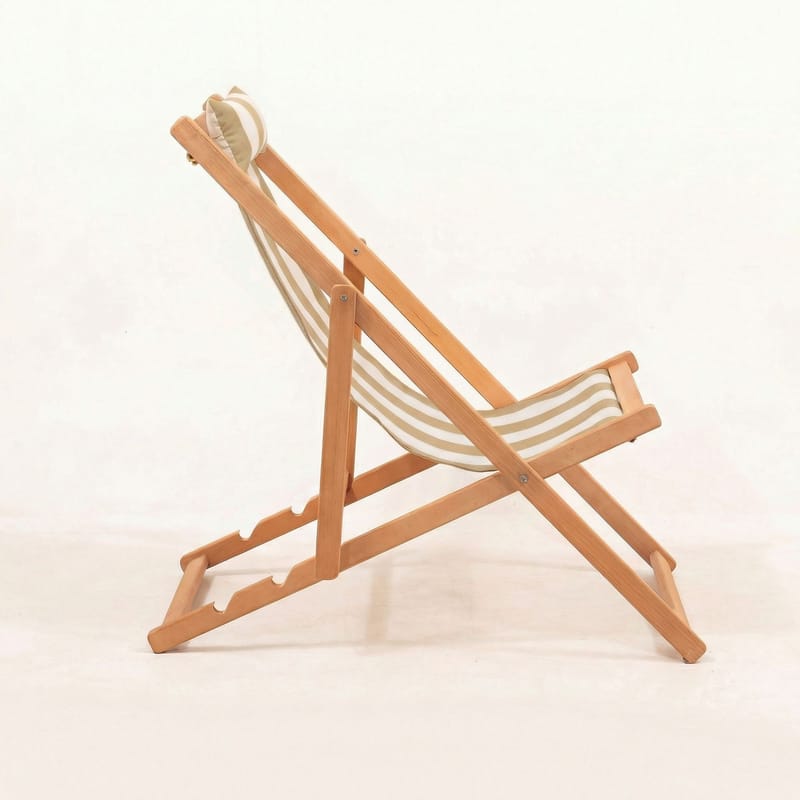 Romira Aurinkovuode ulkokäyttöön - Ruskea ja valkoinen - Puutarhakalusteet - Puutarhatuoli - Aurinkotuoli