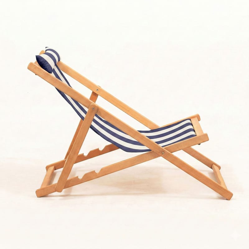 Romira Aurinkovuode ulkokäyttöön - Sininen ja valkoinen - Puutarhakalusteet - Puutarhatuoli - Aurinkotuoli