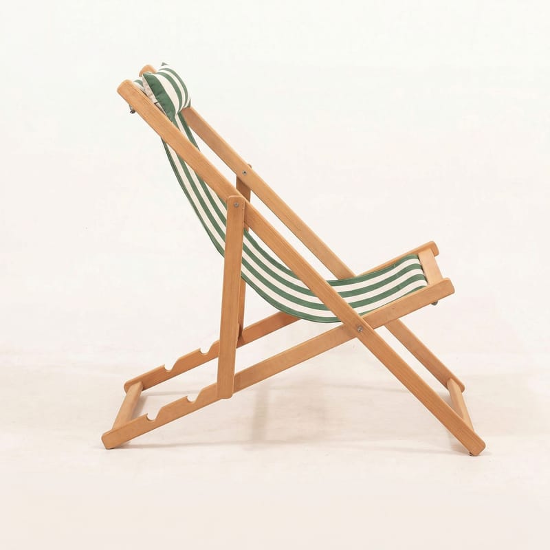 Romira Aurinkovuode ulkokäyttöön - Vihreä ja valkoinen - Puutarhakalusteet - Puutarhatuoli - Aurinkotuoli