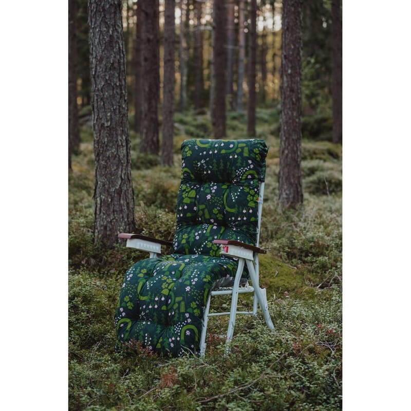 Tuoli Varax Baden Baden Valkoinen/87B Tummanvihreä - Valkoinen/87B Tummanvihreä - Puutarhakalusteet - Puutarhatuoli - Aurinkotuoli
