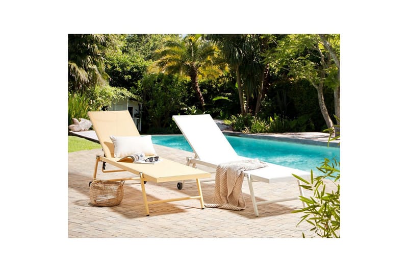 Aurinkovuode Portofino - Keltainen - Puutarhakalusteet - Puutarhatuoli - Aurinkosänky & aurinkovaunu