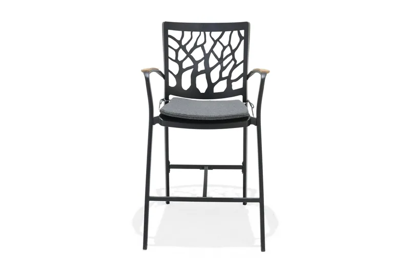 Baarijakkara Portals - Musta - Puutarhakalusteet - Puutarhatuoli - Ulkotilan baarituoli