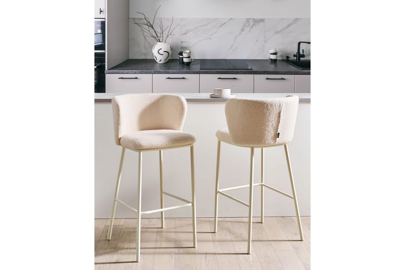 Baarituoli Mina II sarja 2 Beige - Beige - Puutarhakalusteet - Puutarhatuoli - Ulkotilan baarituoli