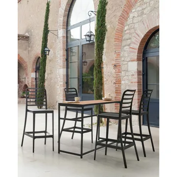 Baarituoli Seceda 4-pakkaus - Puutarhakalusteet - Puutarhatuoli - Ulkotilan baarituoli