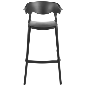 Baarituoli ulos Gubbio - Musta - Puutarhakalusteet - Puutarhatuoli - Ulkotilan baarituoli