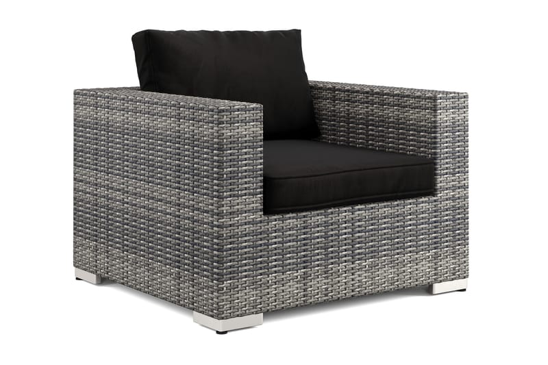 Bahamas Ulko Lounge-nojatuoli Polyrottinkia, Harmaa