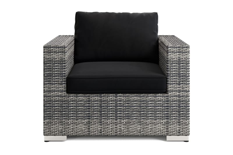 Bahamas Ulko Lounge-nojatuoli Polyrottinkia - Harmaa - Puutarhakalusteet - Puutarhatuoli - Ulkotilan nojatuolit