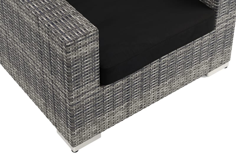 Bahamas Ulko Lounge-nojatuoli Polyrottinkia - Harmaa - Puutarhakalusteet - Puutarhatuoli - Ulkotilan nojatuolit