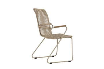 Bois Käsinojallinen tuoli Ulkokäyttöön - Beige - Puutarhakalusteet - Puutarhatuoli - Karmituoli ulos
