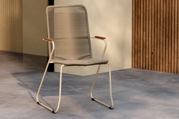 Bois Käsinojallinen tuoli Ulkokäyttöön - Beige - Puutarhakalusteet - Puutarhatuoli - Karmituoli ulos
