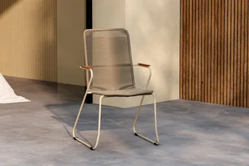 Bois ruokatuoli ulkokäyttöön - Beige - Puutarhakalusteet - Puutarhatuoli - Karmituoli ulos