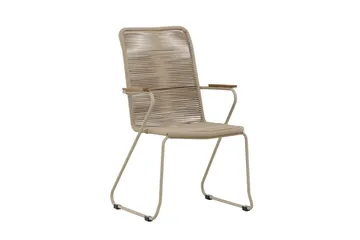 Bois ruokatuoli ulkokäyttöön - Beige - Puutarhakalusteet - Puutarhatuoli - Karmituoli ulos