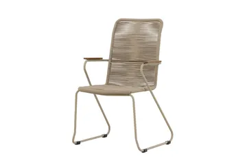 Bois ruokatuoli ulkokäyttöön - Beige - Puutarhakalusteet - Puutarhatuoli - Karmituoli ulos