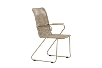 Bois ruokatuoli ulkokäyttöön - Beige - Puutarhakalusteet - Puutarhatuoli - Karmituoli ulos