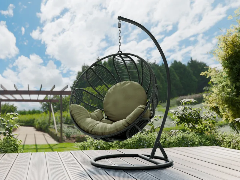 Bravion-ulkokäyttöön tarkoitettu riippukeinu - vihreä - Puutarhakalusteet - Puutarhatuoli - Riipputuoli