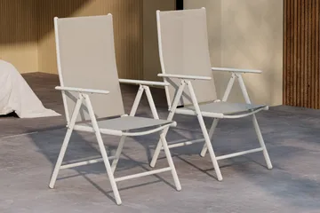 Break Käsinojallinen tuoli Ulkokäyttöön - Beige - Puutarhakalusteet - Puutarhatuoli - Karmituoli ulos