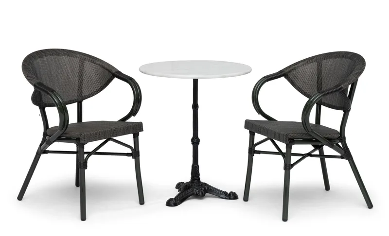 Cafétuoli Hillerstorp Äppelhed - Metsänvihreä - Puutarhakalusteet - Puutarhatuoli - Karmituoli ulos