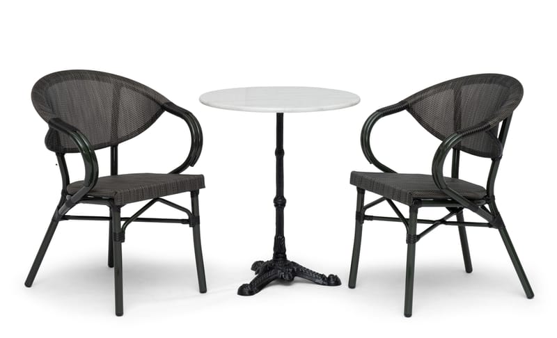 Cafétuoli Hillerstorp Äppelhed - Metsänvihreä - Puutarhakalusteet - Puutarhatuoli - Karmituoli ulos