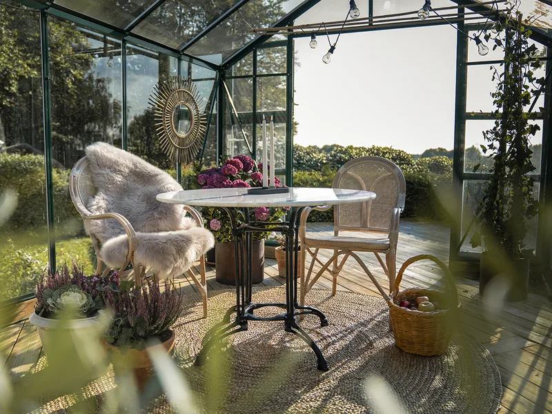 Cafétuoli Hillerstorp Silja - Harmaa - Puutarhakalusteet - Puutarhatuoli - Karmituoli ulos