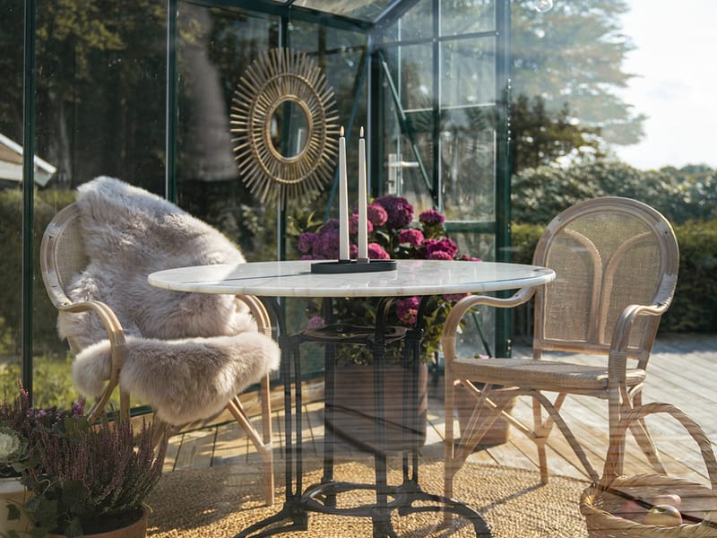 Cafétuoli Hillerstorp Silja - Harmaa - Puutarhakalusteet - Puutarhatuoli - Karmituoli ulos