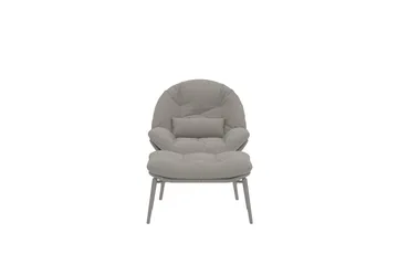 Cala nojatuoli ulkokäyttöön - Beige - Puutarhakalusteet - Puutarhatuoli - Ulkotilan nojatuolit