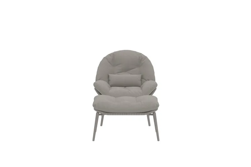 Cala nojatuoli ulkokäyttöön - Beige - Puutarhakalusteet - Puutarhatuoli - Ulkotilan nojatuolit